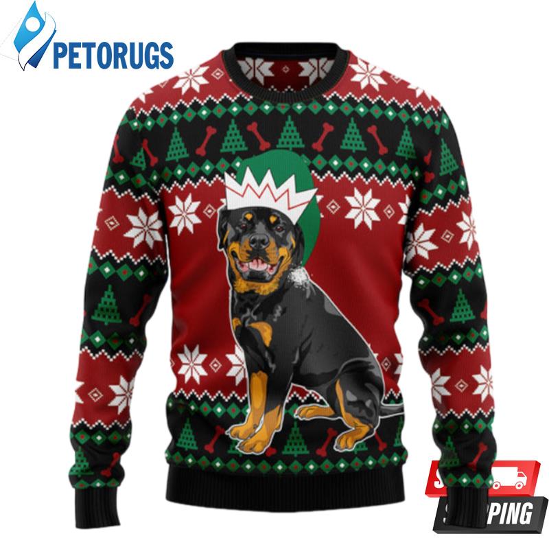 Rottweiler Cute Ugly Christmas Sweaters