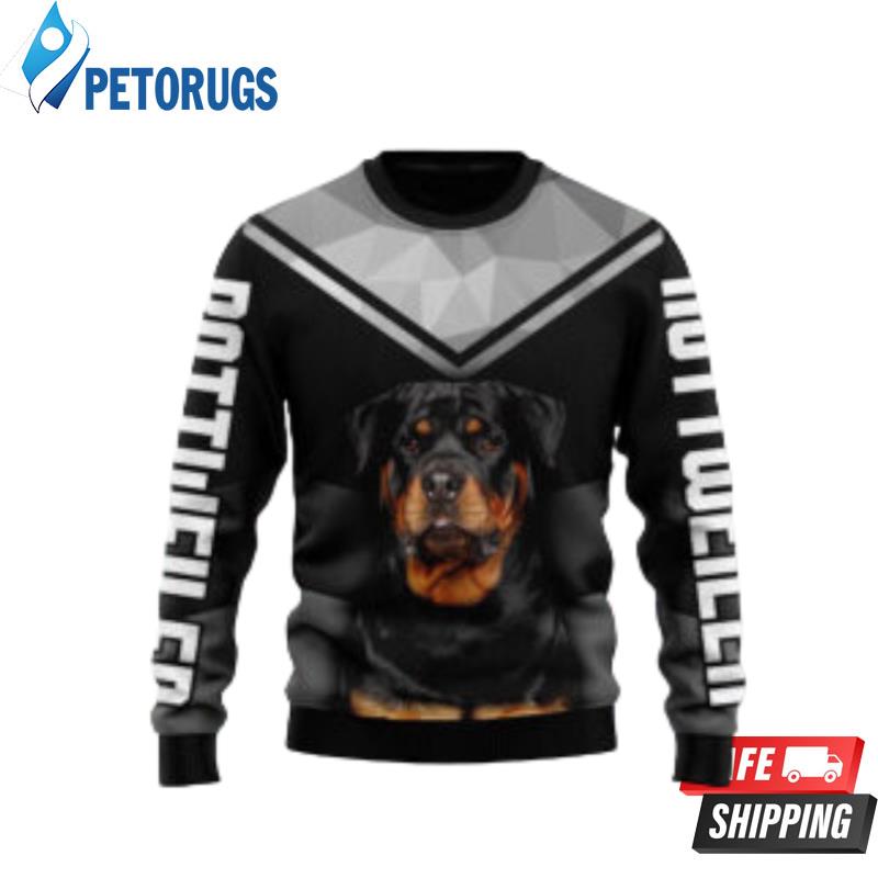 Rottweiler Dog Lover Black Ugly Christmas Sweaters