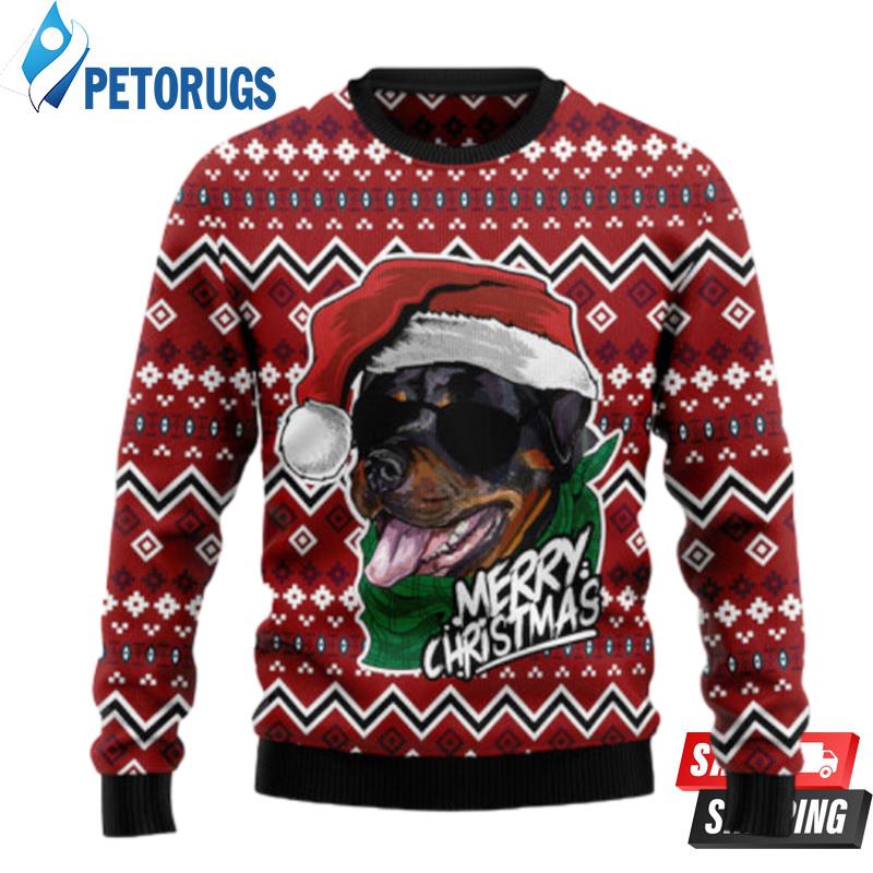 Rottweiler Merry Christmas Ugly Christmas Sweaters