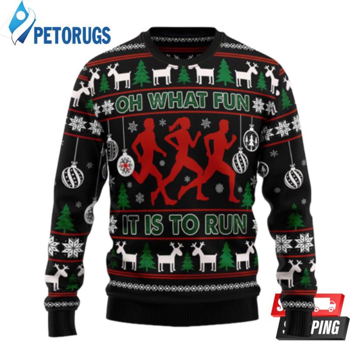 Running ugly shop christmas sweater