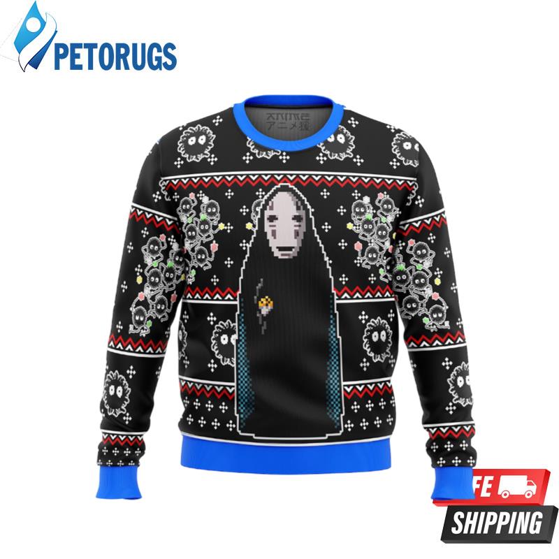 SPIRITED AWAY No Face Ugly Christmas Sweaters