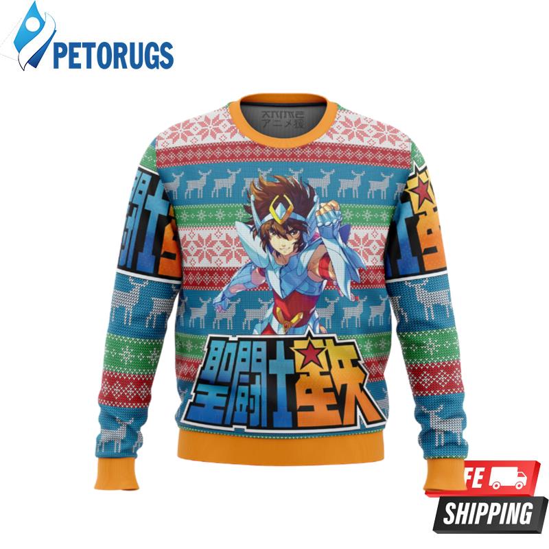 Saint Seiya Alt Ugly Christmas Sweaters