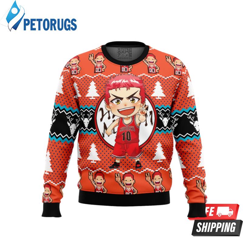 Sakuragi Hanamichi Slam Dunk Ugly Christmas Sweaters