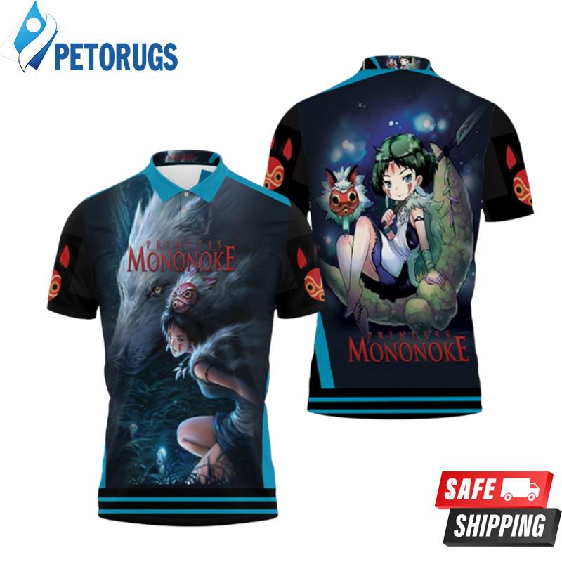 San And Moro-no-kimi Teamwork Princess Mononoke Polo Shirts