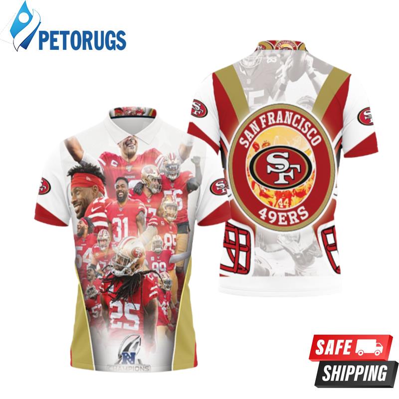 San Francisco 49ers Champions Nfc West Division Super Bowl 2021 Polo Shirts