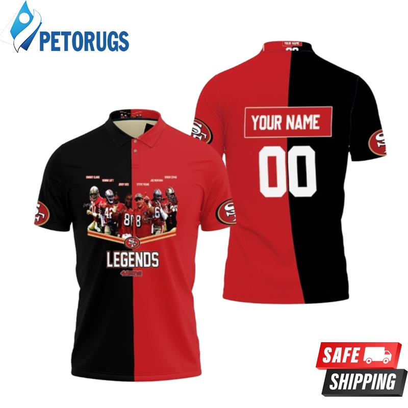 San Francisco 49ers Legends Signed Personalized Polo Shirts