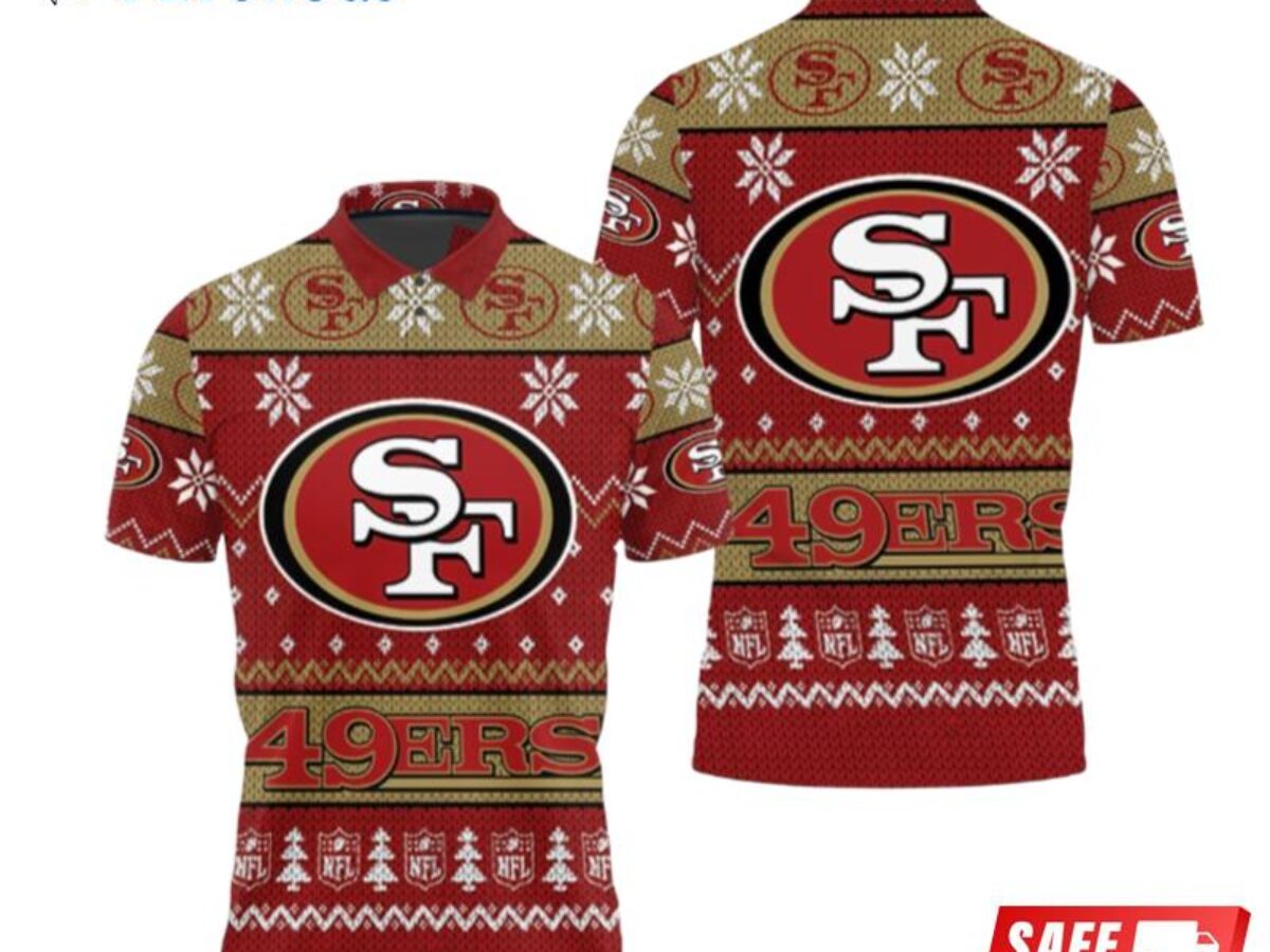 San Francisco 49ers Ugly Sweater Custom Name NFL Football - Owl Fashion Shop