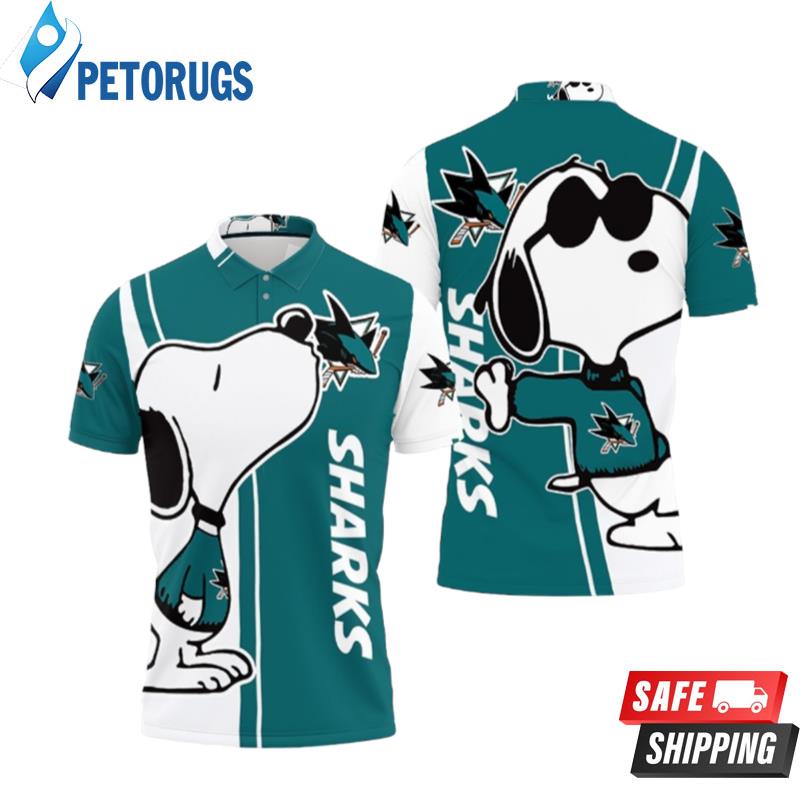 San Jose Sharks Snoopy Lover Printed Polo Shirts