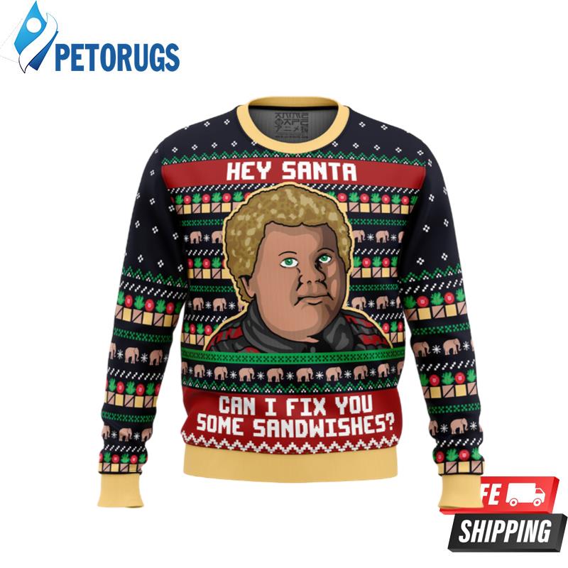 Sandwiches for Santa Bad Santa Ugly Christmas Sweaters