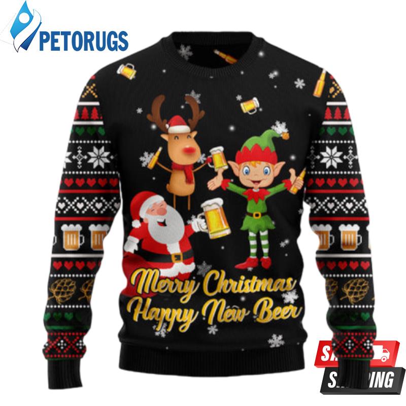 Santa Claus Happy Ugly Christmas Sweaters