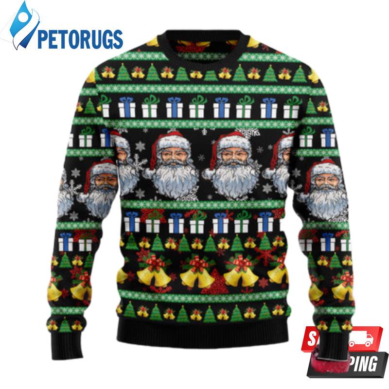 Santa Claus Jingle Bell Ugly Christmas Sweaters