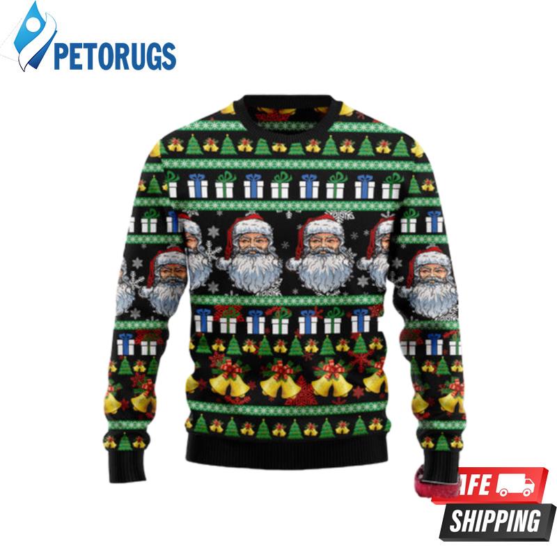 Santa Claus Jingle Bell Ugly Christmas Sweaters