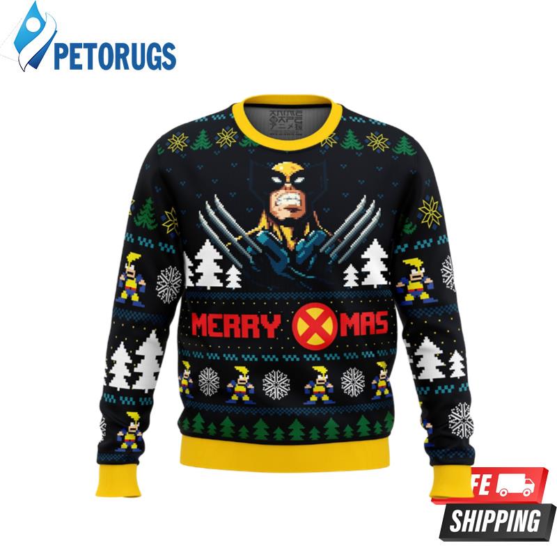 Santa Claws Wolverine Marvel Ugly Christmas Sweaters