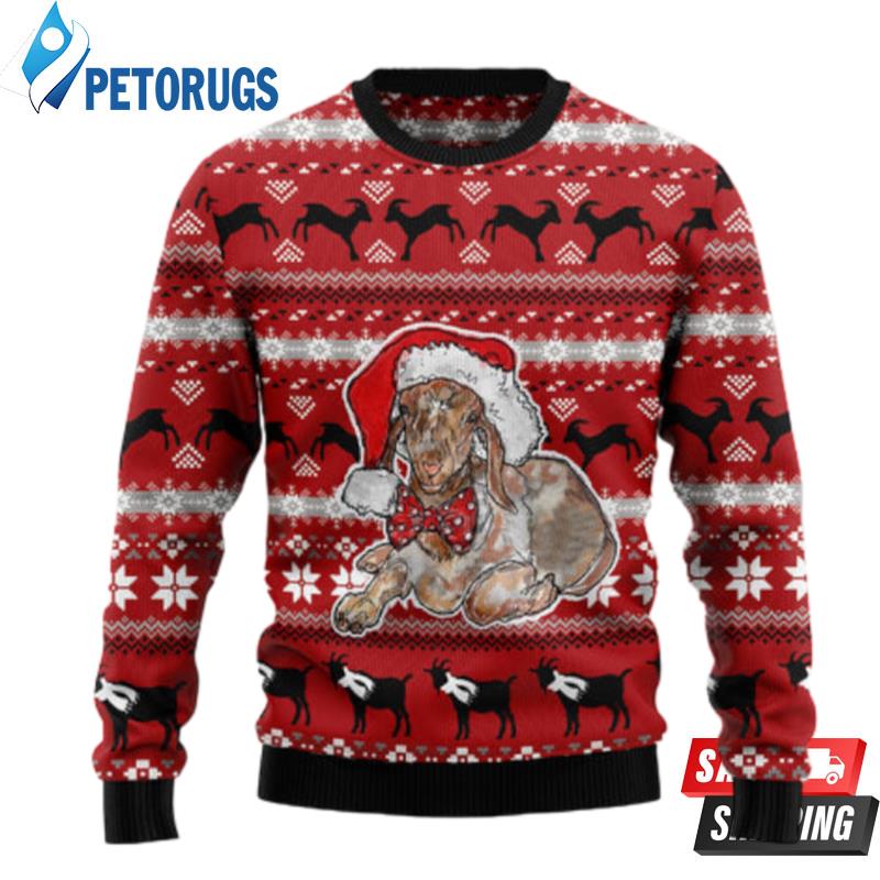 Santa Goat Ugly Christmas Sweaters