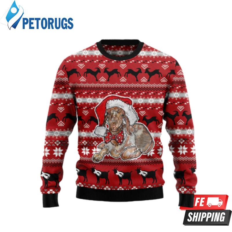 Santa Goat Ugly Christmas Sweaters