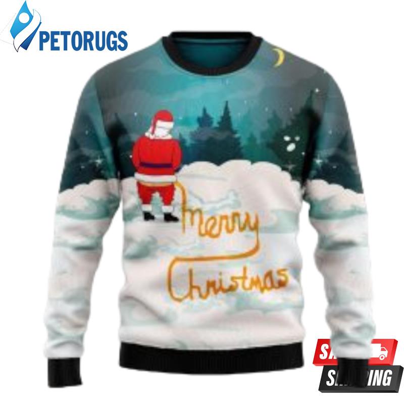 Santa Merry Christmas Ugly Christmas Sweater Ugly Christmas Sweaters