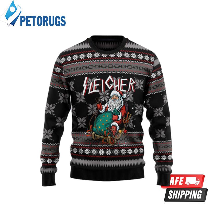 Santa Sleigher Ugly Christmas Sweaters