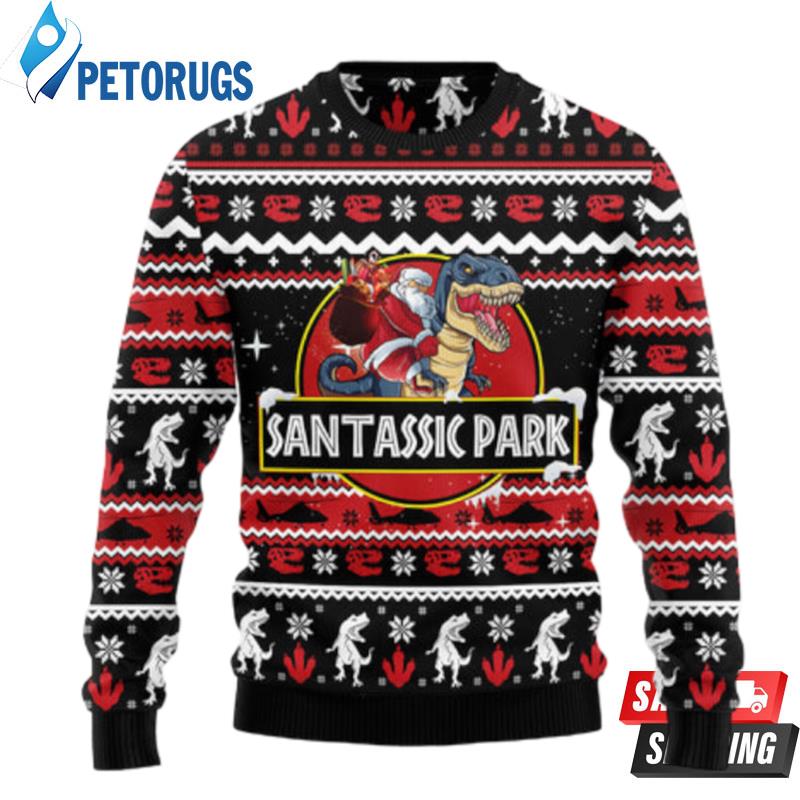 Santassic Park T0611 Ugly Christmas Sweater unisex womens & mens