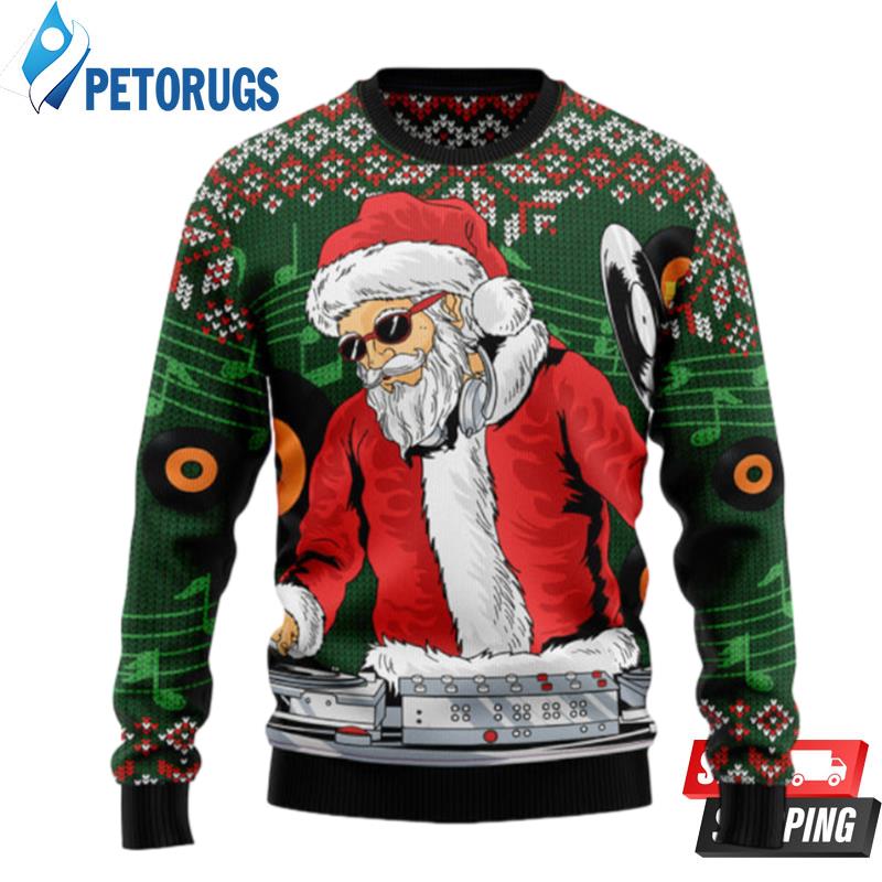 Satan Claus Dj Ugly Christmas Sweaters