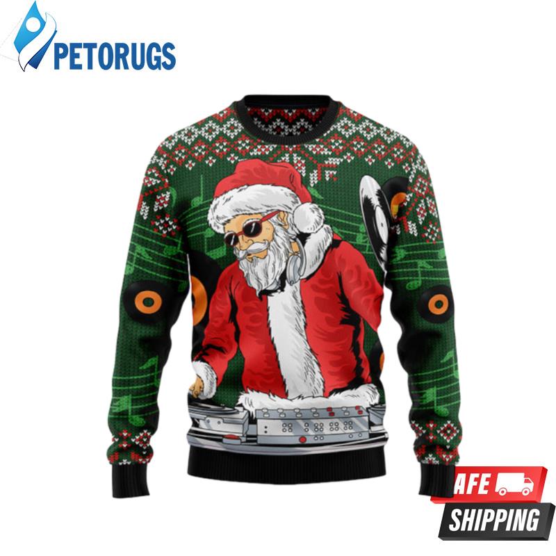 Satan Claus Dj Ugly Christmas Sweaters