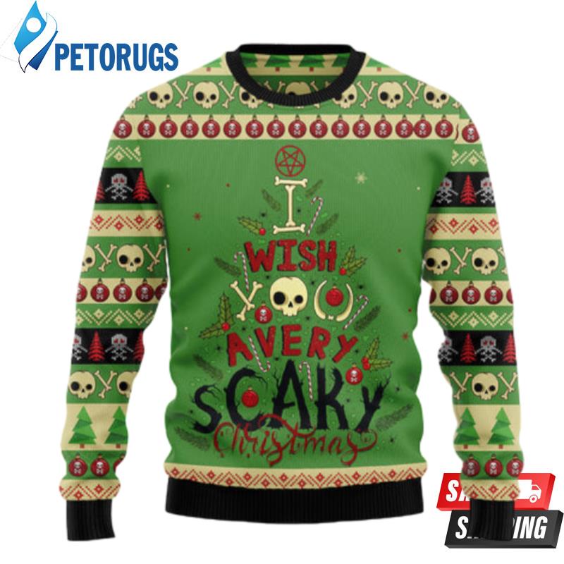 Scary Christmas Ugly Christmas Sweaters Peto Rugs