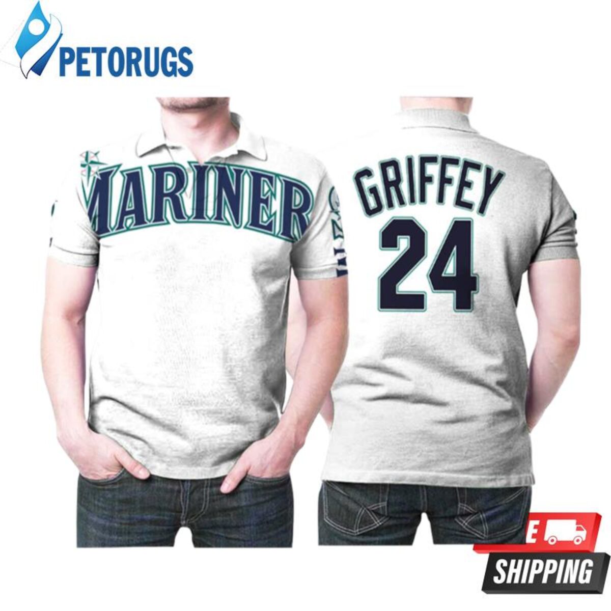 Seattle Mariners Ken Griffey Jr 24 2020 Mlb Baseball White Style Polo Shirts  - Peto Rugs