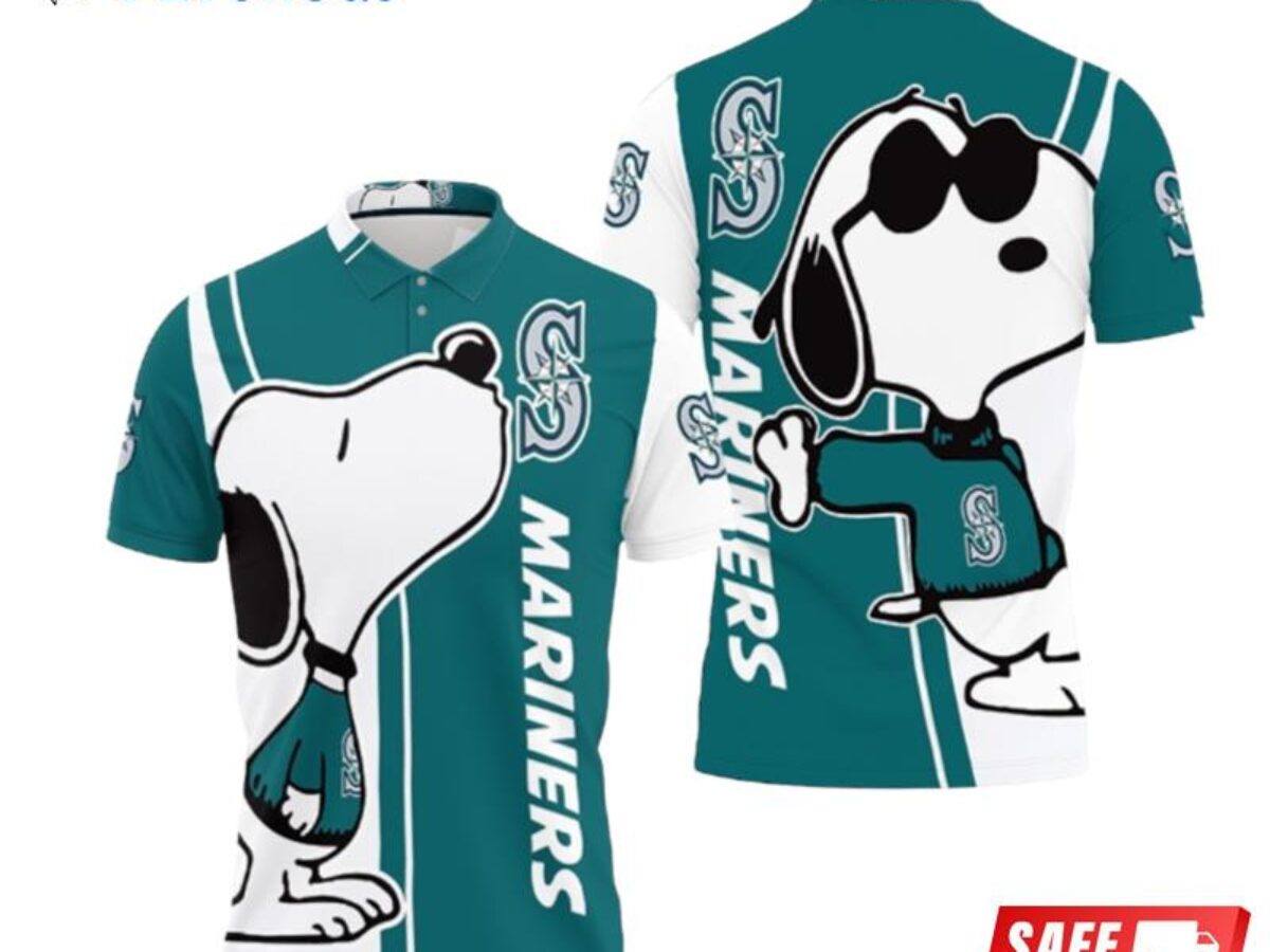 Seattle Mariners Snoopy Lover Polo Shirt For Sport Fans