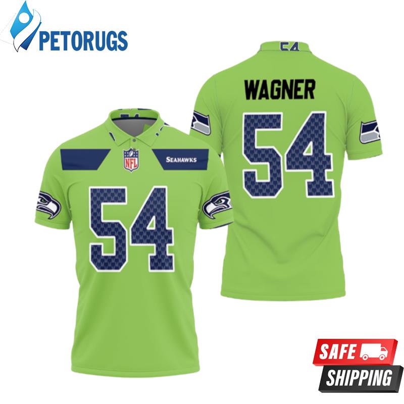 Seattle Seahawks Bobby Wagner #54 Nfl American Football Green Color Rush Legend Polo Shirts