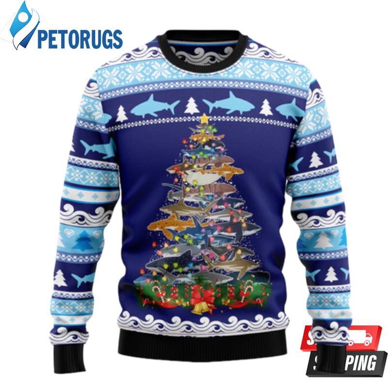 Shark Christmas Tree Ugly Christmas Sweaters