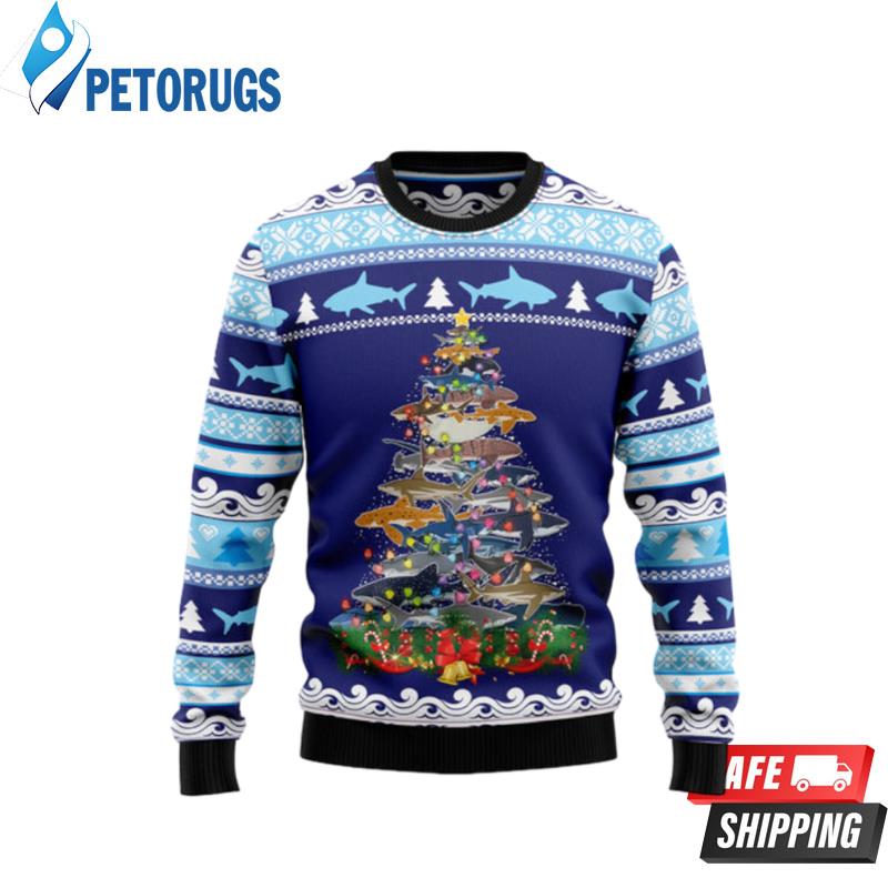 Shark Christmas Tree Ugly Christmas Sweaters