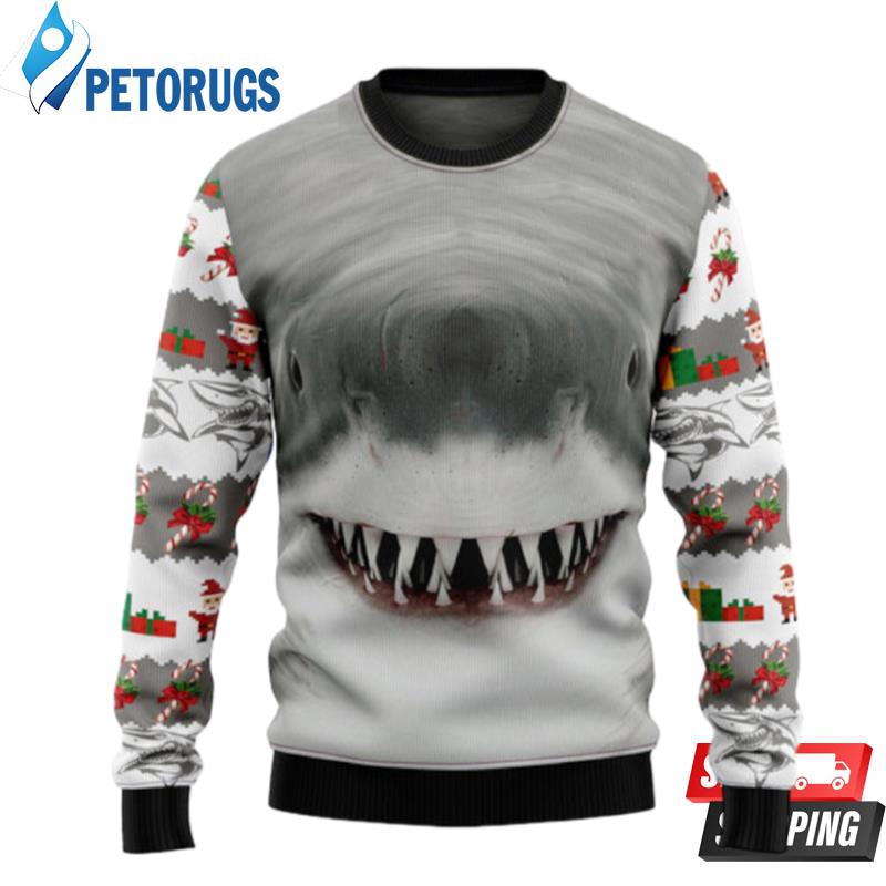 Shark Cute Face Ugly Christmas Sweaters