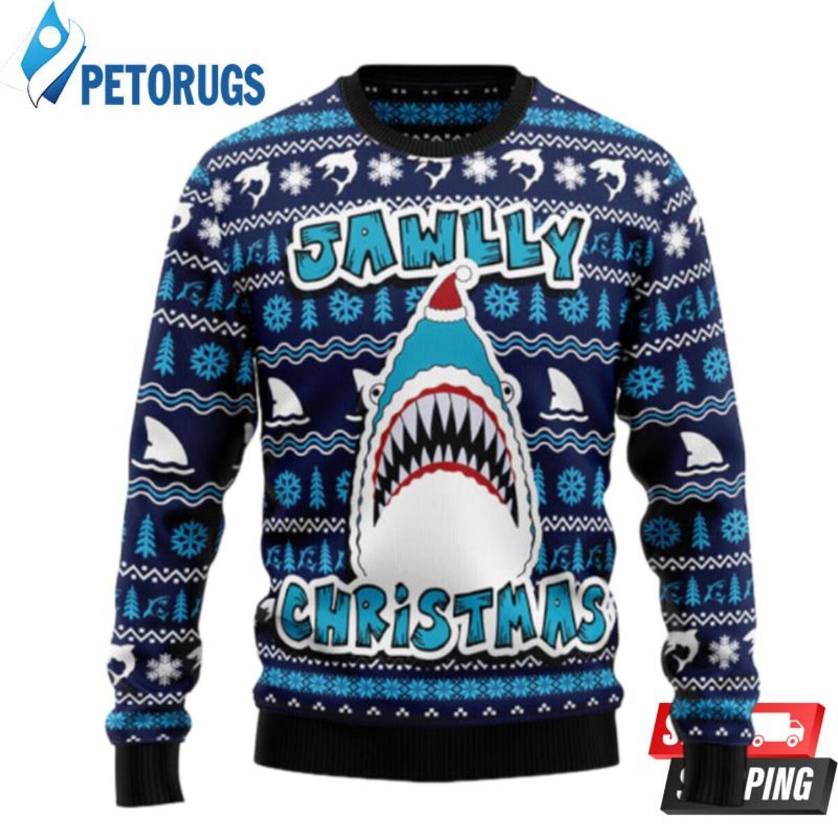 Shark on sale ugly sweater