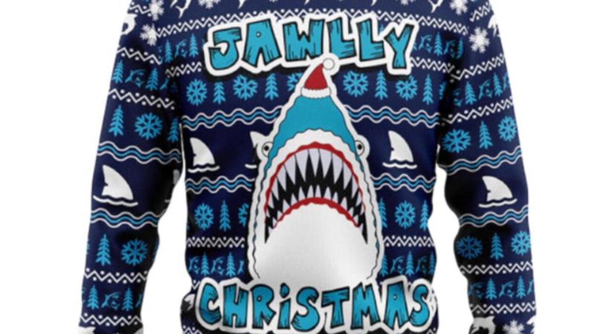 Shark ugly christmas on sale sweater