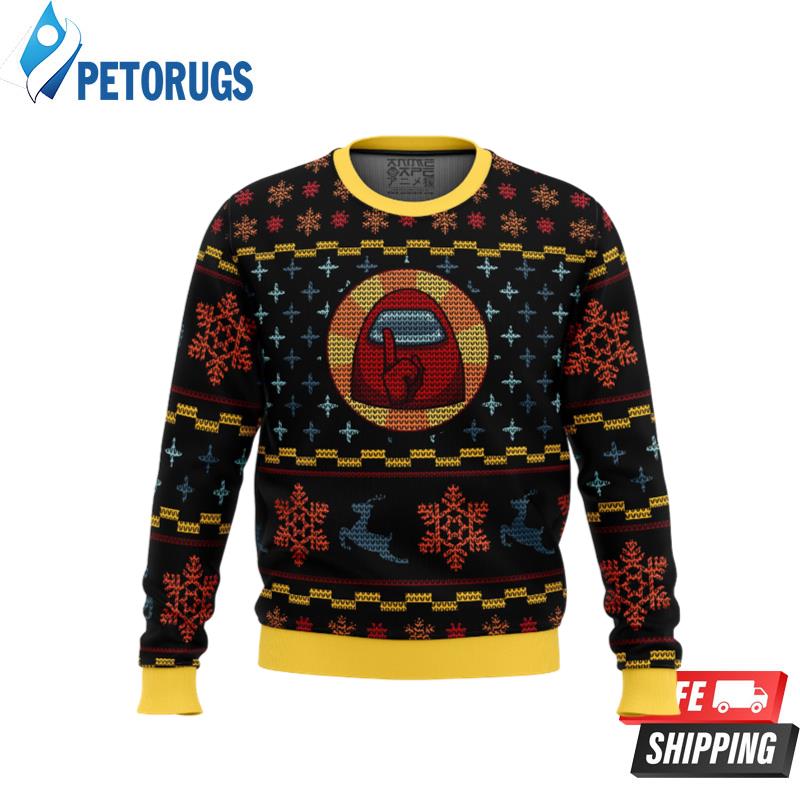 Shhhhhh Among Us Ugly Christmas Sweaters