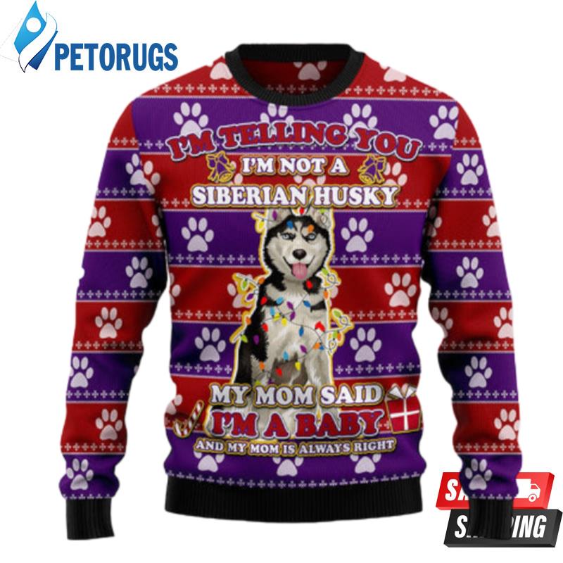 Siberian Husky Baby Christmas Ugly Christmas Sweaters