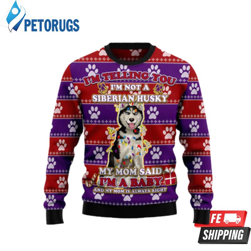 Siberian Husky Baby Christmas Ugly Christmas Sweaters