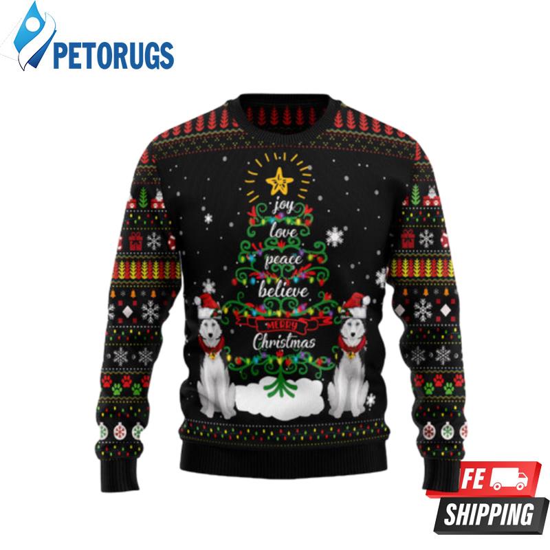 Siberian Husky Ugly Christmas Sweaters