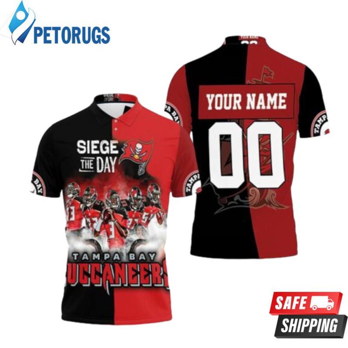 Tampa Bay Buccaneers Nfc South Division Champions Super Bowl 2021  Personalized Polo Shirts - Peto Rugs