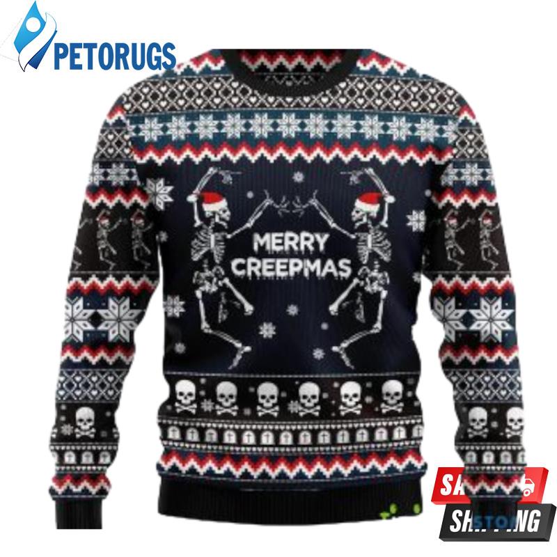 Skeleton Merry Xmas Ugly Christmas Sweaters