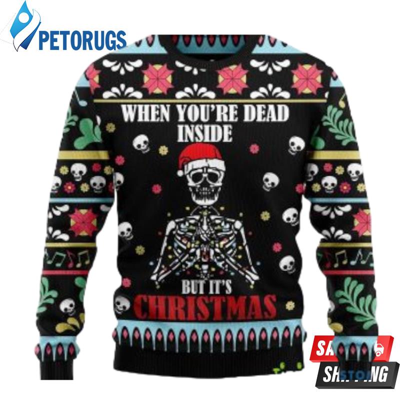 Skull And Skeleton Christmas Ugly Christmas Sweaters