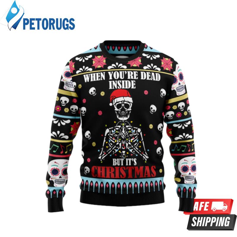 Skull Christmas Inside Ugly Christmas Sweaters