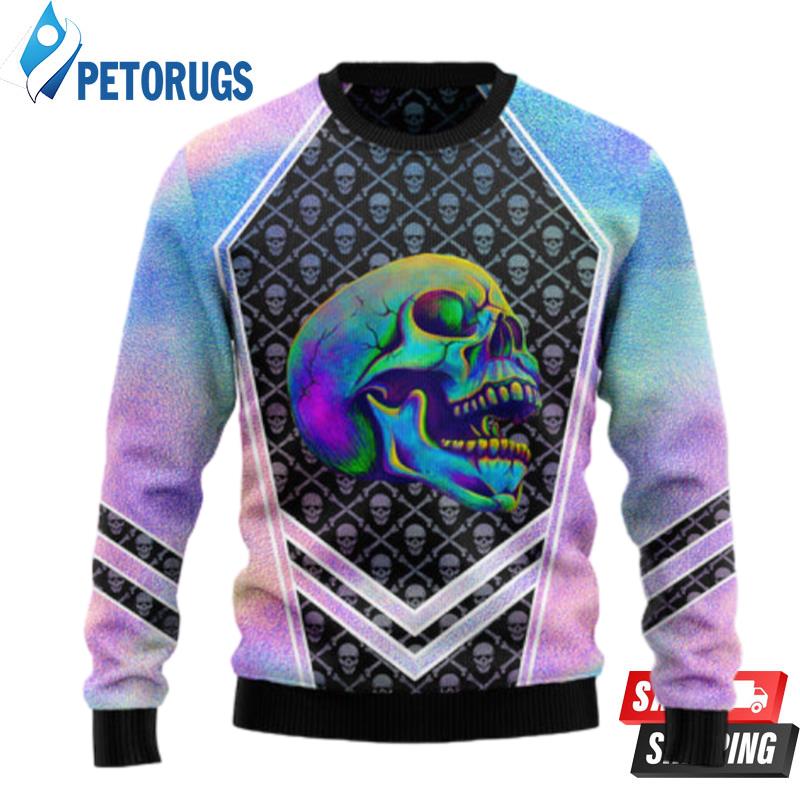 Skull Hologram Ugly Christmas Sweaters