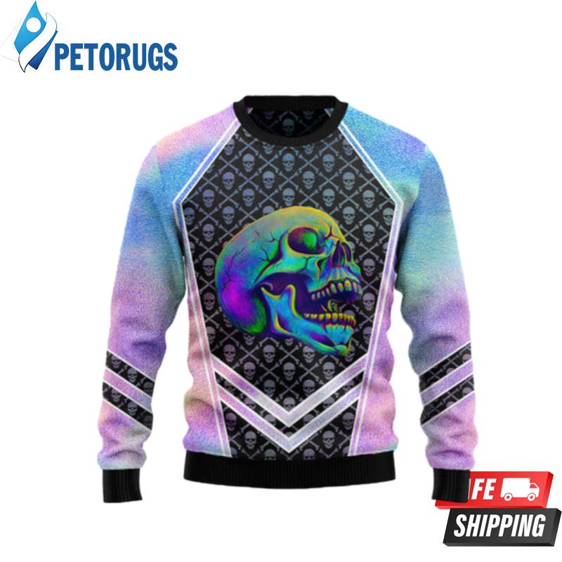 Skull Hologram Ugly Christmas Sweaters