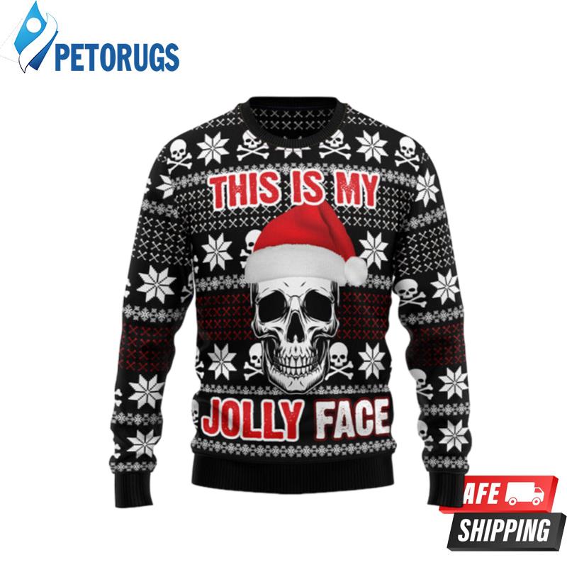 Skull Jolly Face Ugly Christmas Sweaters