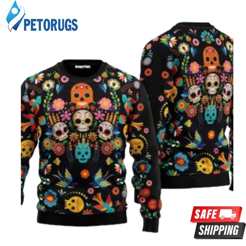 Skull Pattern Ugly Christmas Sweaters