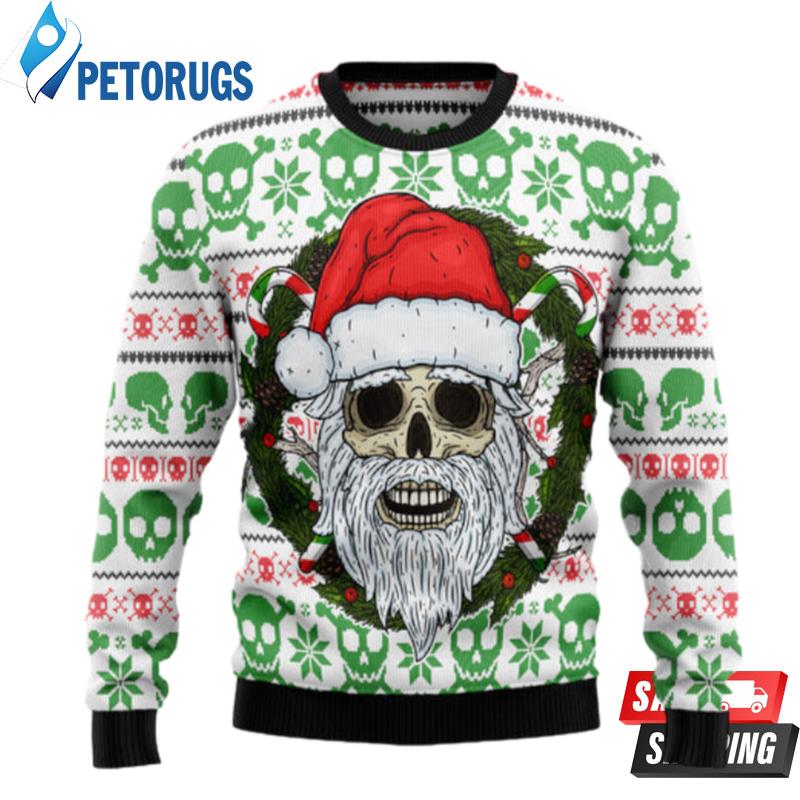 Skull Santa Clause Ugly Christmas Sweaters