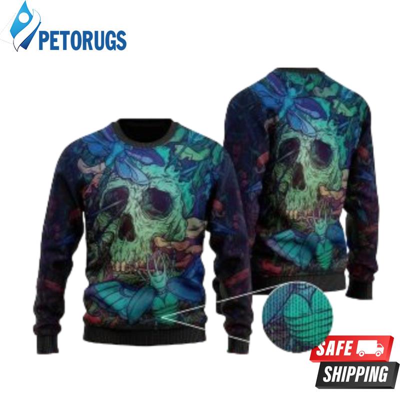 Skull Wool Gift Ugly Christmas Sweaters