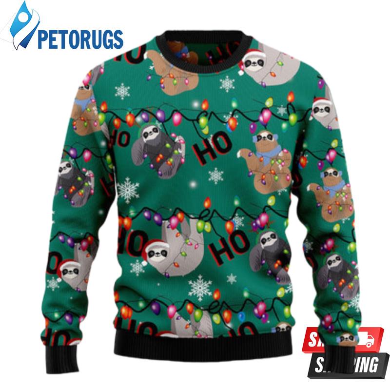 Sloth Hohoho Ugly Christmas Sweaters