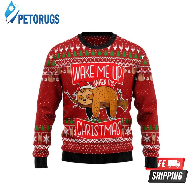 Sloth Hohoho Ugly Christmas Sweaters