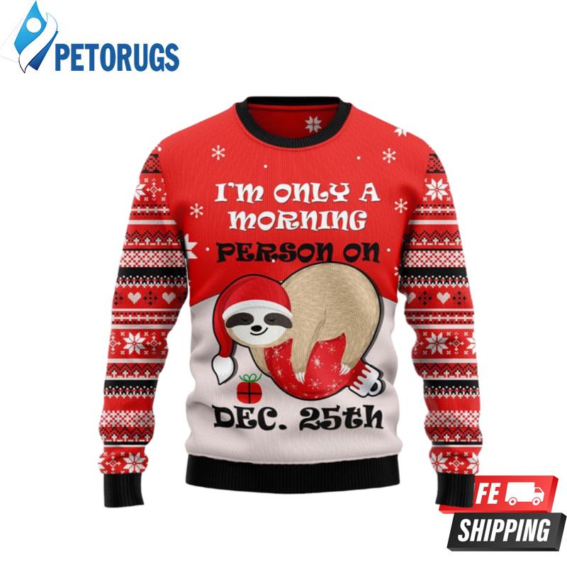 Sloth Mode Activated Ugly Christmas Sweaters
